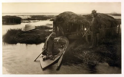 Le retour du chasseur, vie et paysage sur les Broads du Norfolk, vers 1886